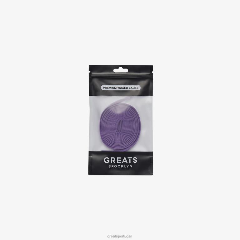 acessórios roxo GREATS cadarços premium 86PL93