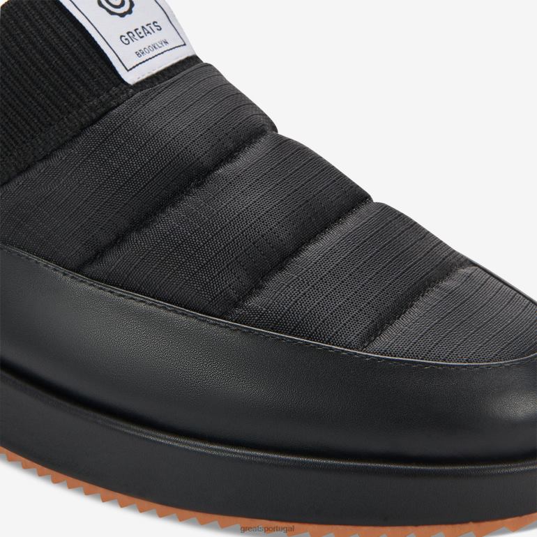 sapato Nero GREATS o acolhimento fechou de volta 86PL79