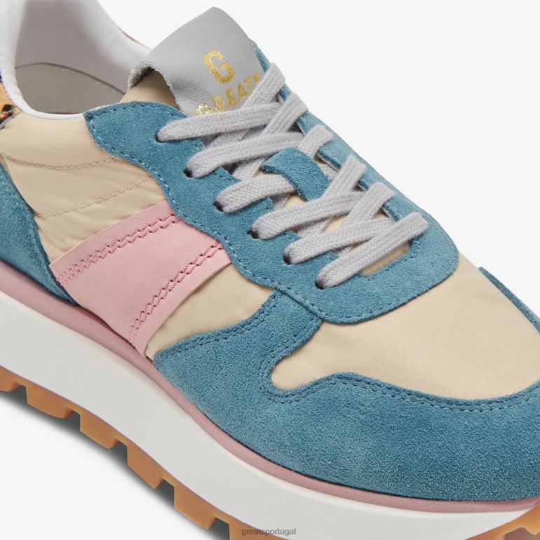 sapato blush multi GREATS o corredor do ponto verde 86PL150