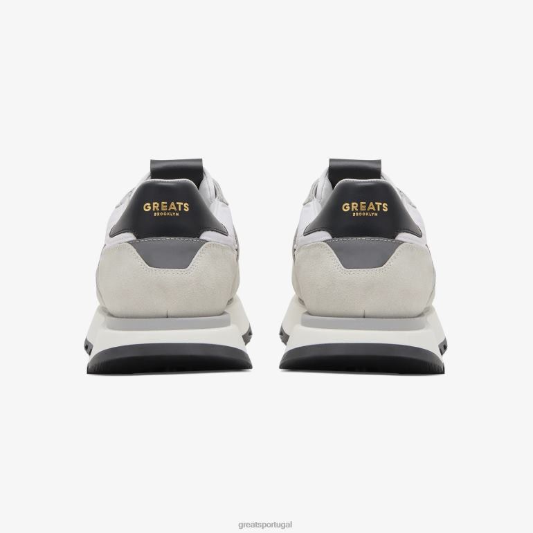 sapato branco GREATS o corredor do ponto verde 86PL41