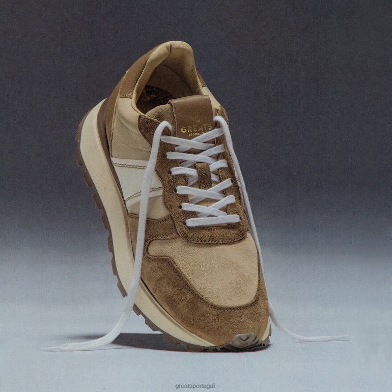 sapato café GREATS o corredor do ponto verde 86PL43