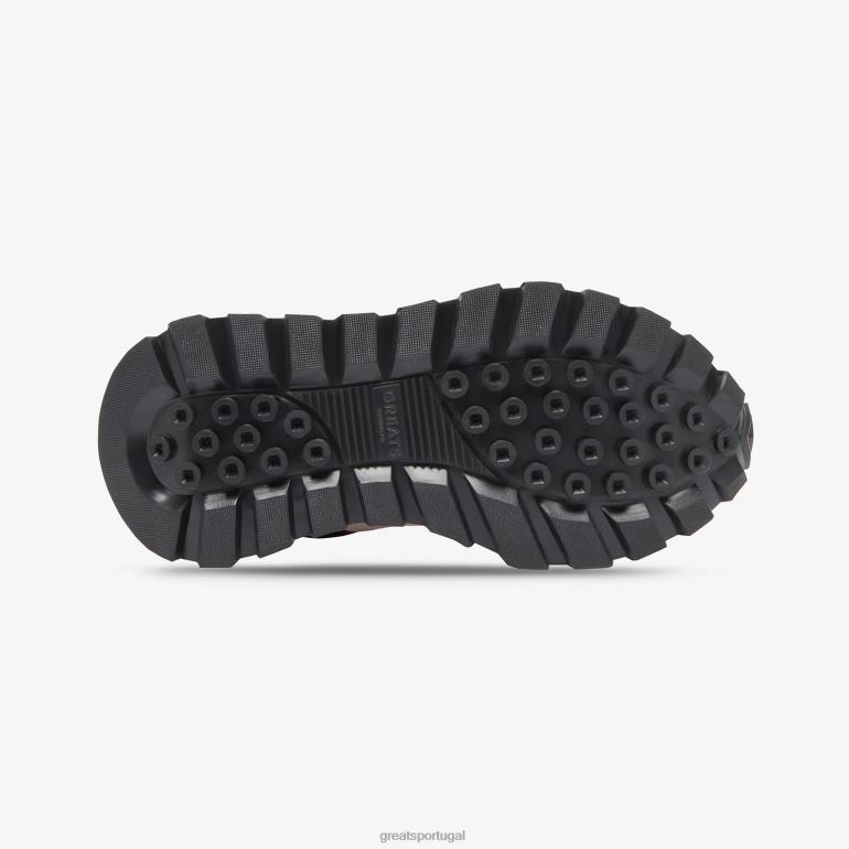 sapato vermelho GREATS o corredor do ponto verde 86PL137