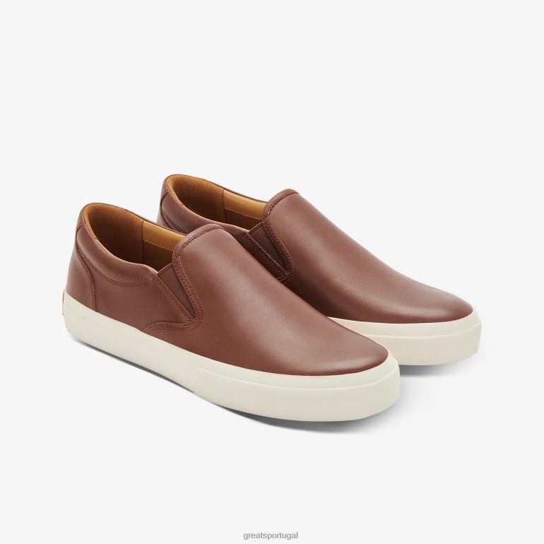 sapato marrom escuro GREATS o couro wooster 86PL72