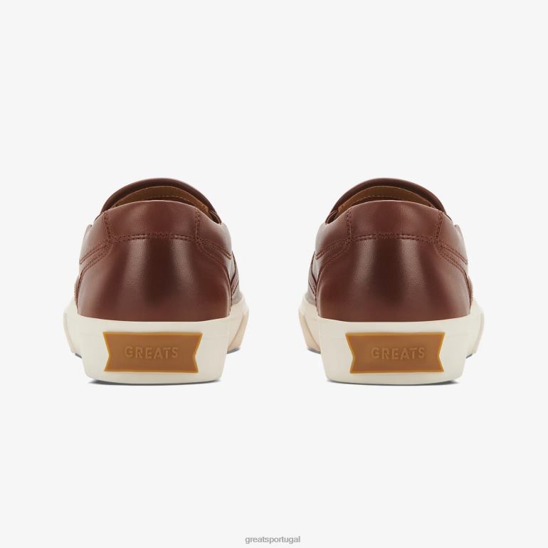 sapato marrom escuro GREATS o couro wooster 86PL72