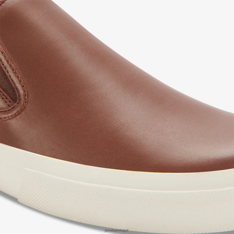 sapato marrom escuro GREATS o couro wooster 86PL72