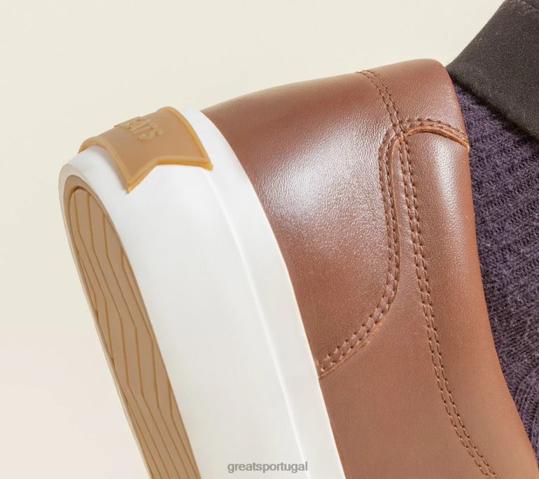 sapato marrom escuro GREATS o couro wooster 86PL72