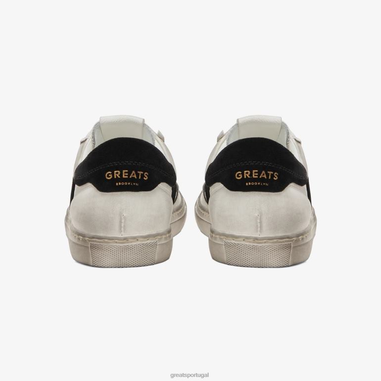 sapato Branco preto GREATS o charlie angustiado 86PL139