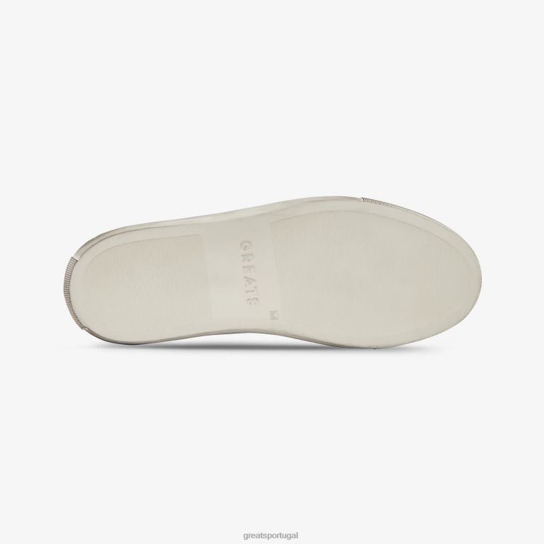 sapato Branco preto GREATS o charlie angustiado 86PL139