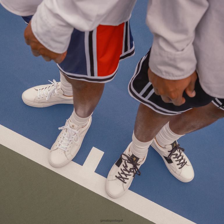 sapato Branco preto GREATS o real 2.0 86PL17