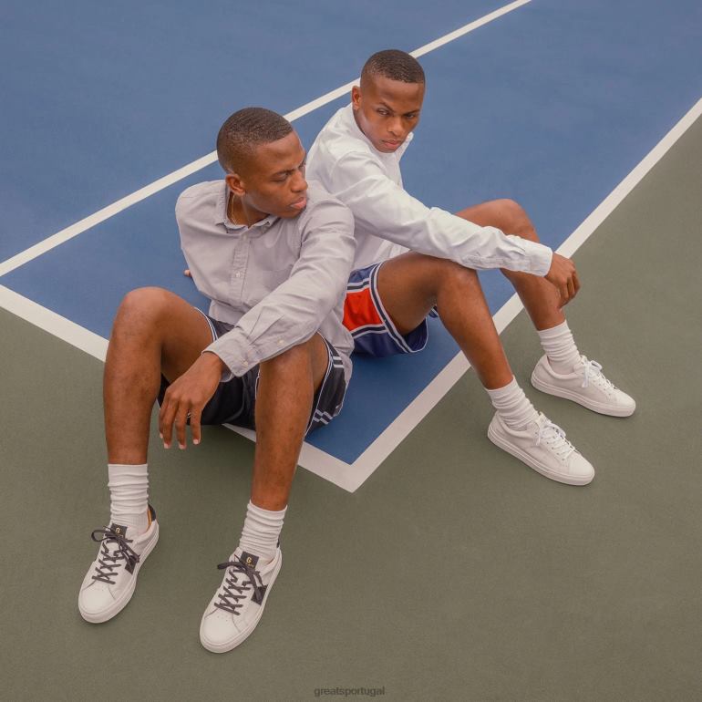 sapato Branco preto GREATS o real 2.0 86PL17