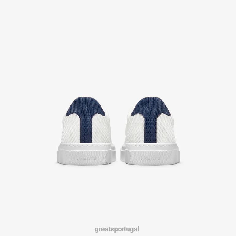 sapato Marinha Branca GREATS a malha royale 86PL53