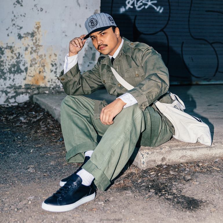 sapato Nero GREATS o reinado 86PL26