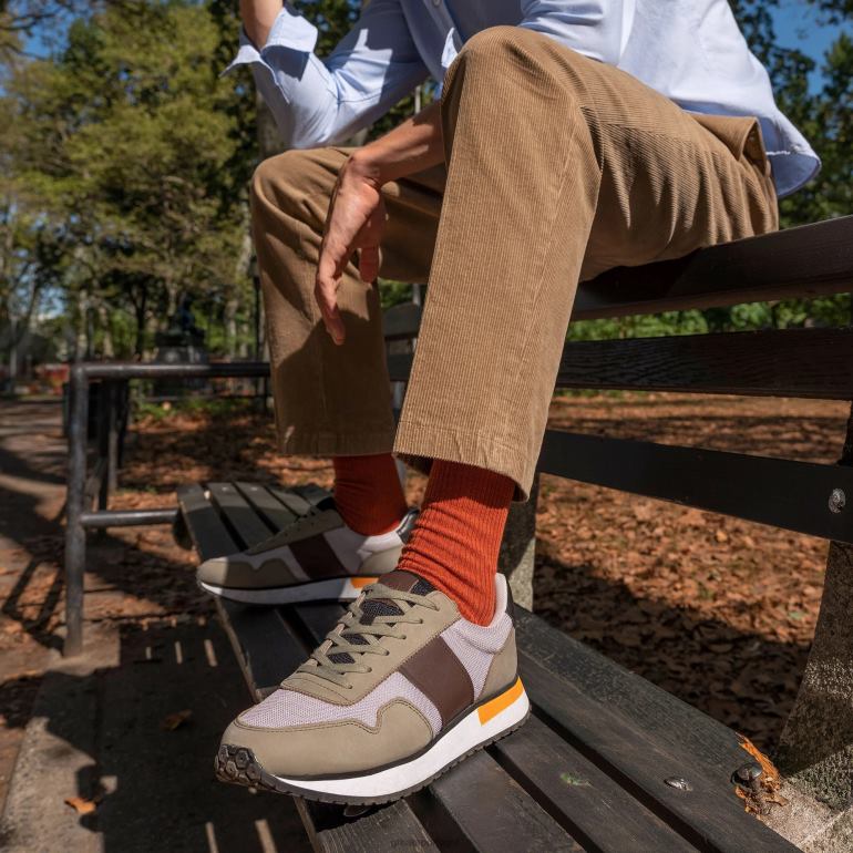 sapato azeitona multi GREATS o McCarren 86PL62