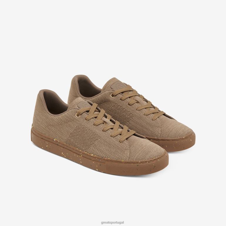 sapato azeitona tonal GREATS a malha royale 86PL58