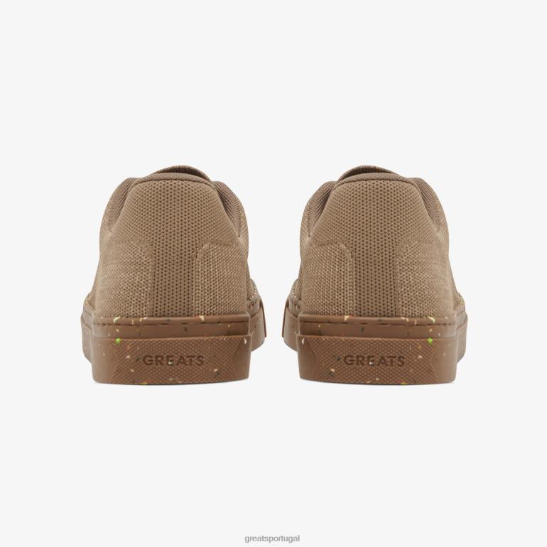 sapato azeitona tonal GREATS a malha royale 86PL58