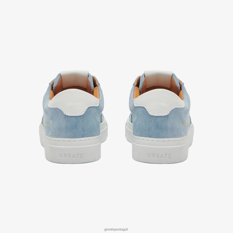 sapato azul claro GREATS o real 2.0 86PL123