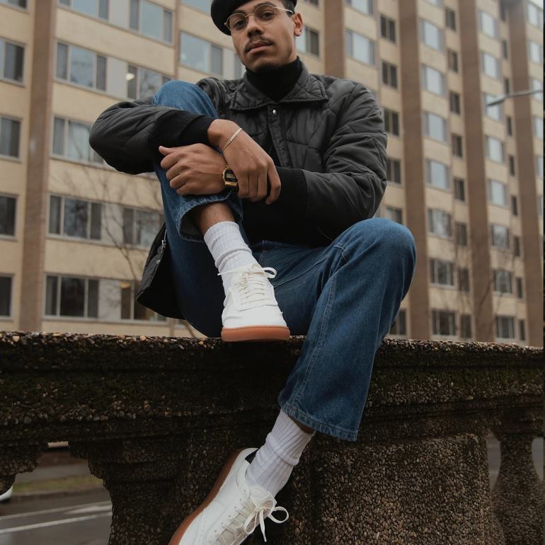 sapato branco GREATS o charlie 86PL50