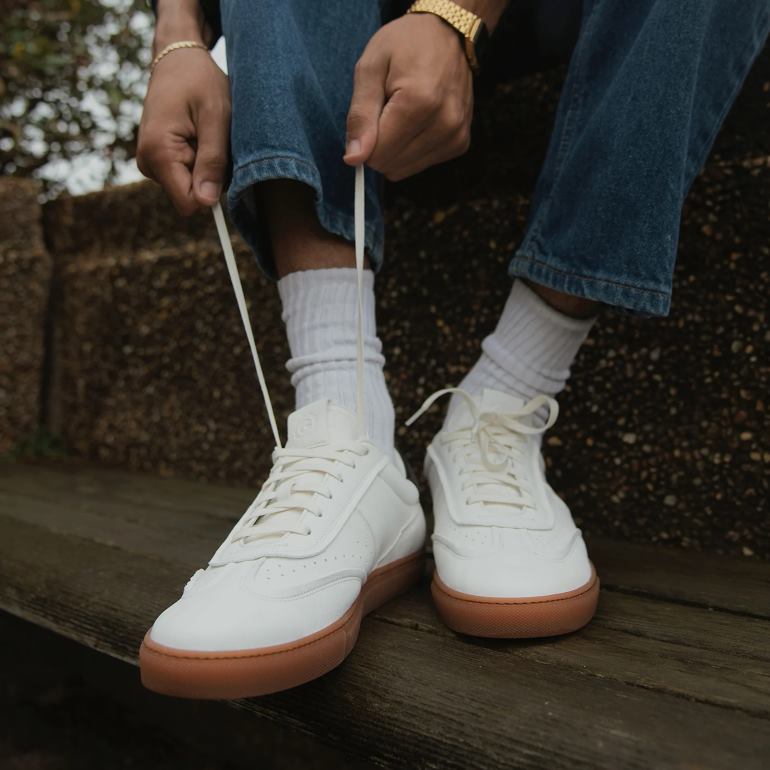 sapato branco GREATS o charlie 86PL50