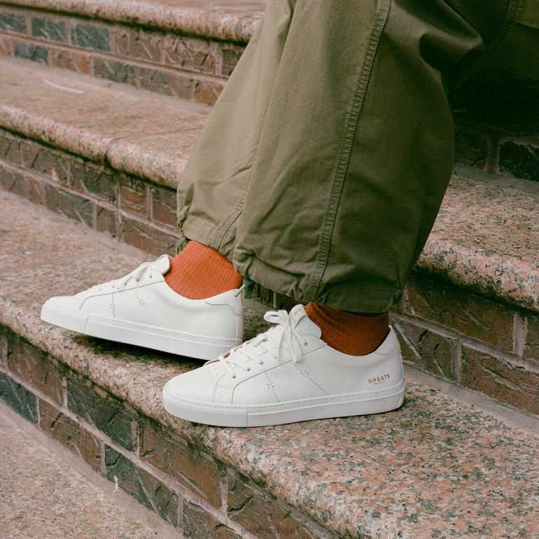 sapato branco GREATS o real 2.0 86PL8