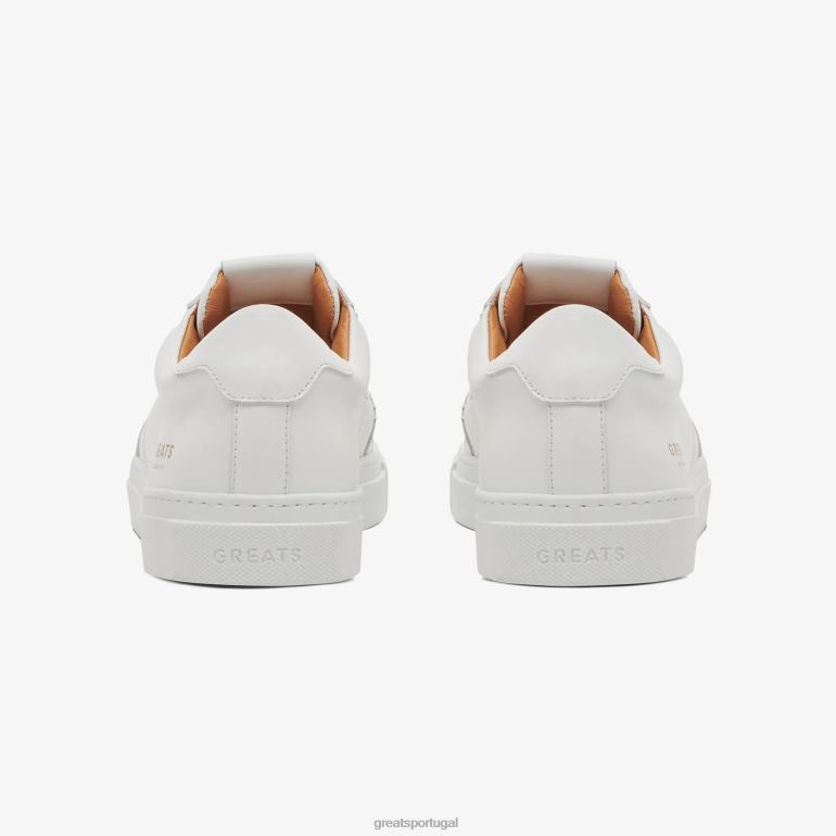 sapato branco GREATS o royale 2.0 perfurado 86PL14