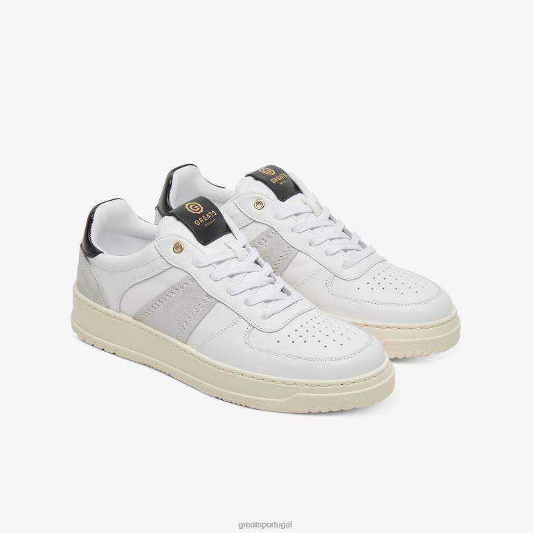 sapato branco GREATS o st. James baixo 86PL37