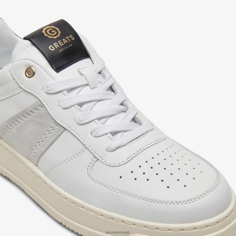 sapato branco GREATS o st. James baixo 86PL37