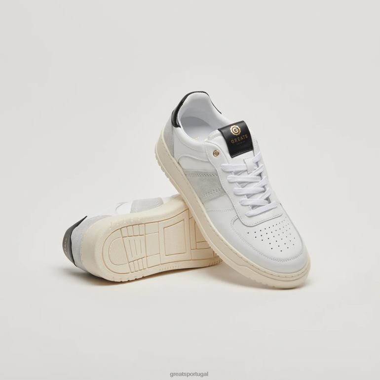 sapato branco GREATS o st. James baixo 86PL37