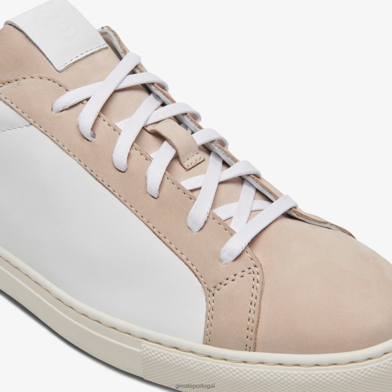 sapato branco verde GREATS o reinado 86PL27