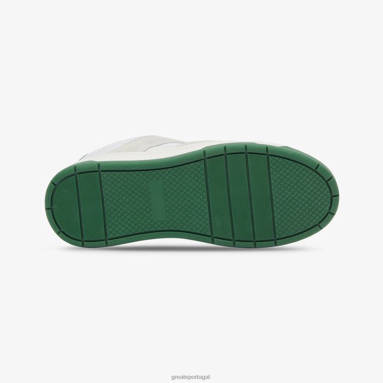 sapato branco verde GREATS o skate baixo cooper 86PL47