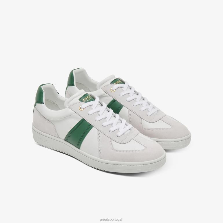 sapato branco verde GREATS o tênis 86PL22