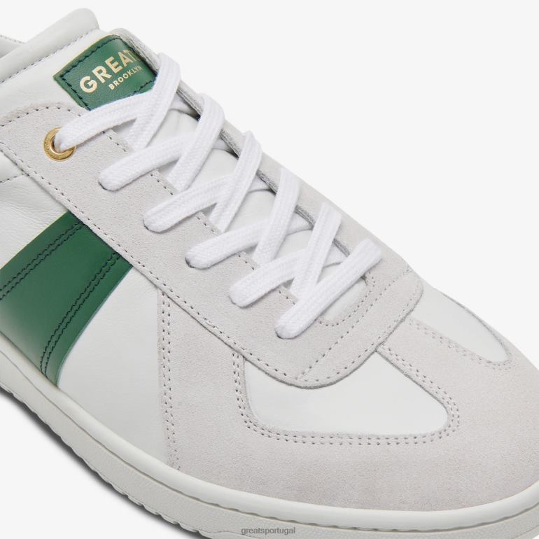 sapato branco verde GREATS o tênis 86PL22