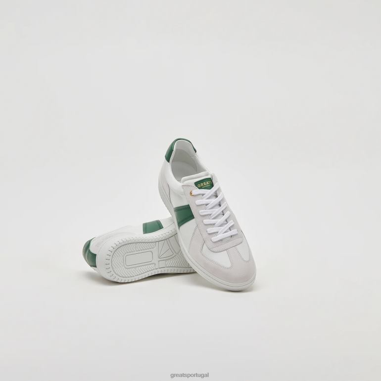 sapato branco verde GREATS o tênis 86PL22