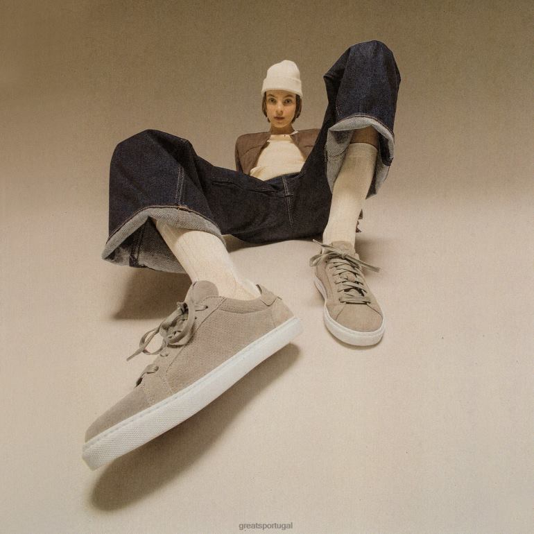 sapato cinza GREATS o reinado 86PL158