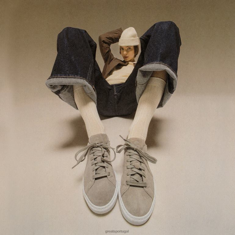 sapato cinza GREATS o reinado 86PL158