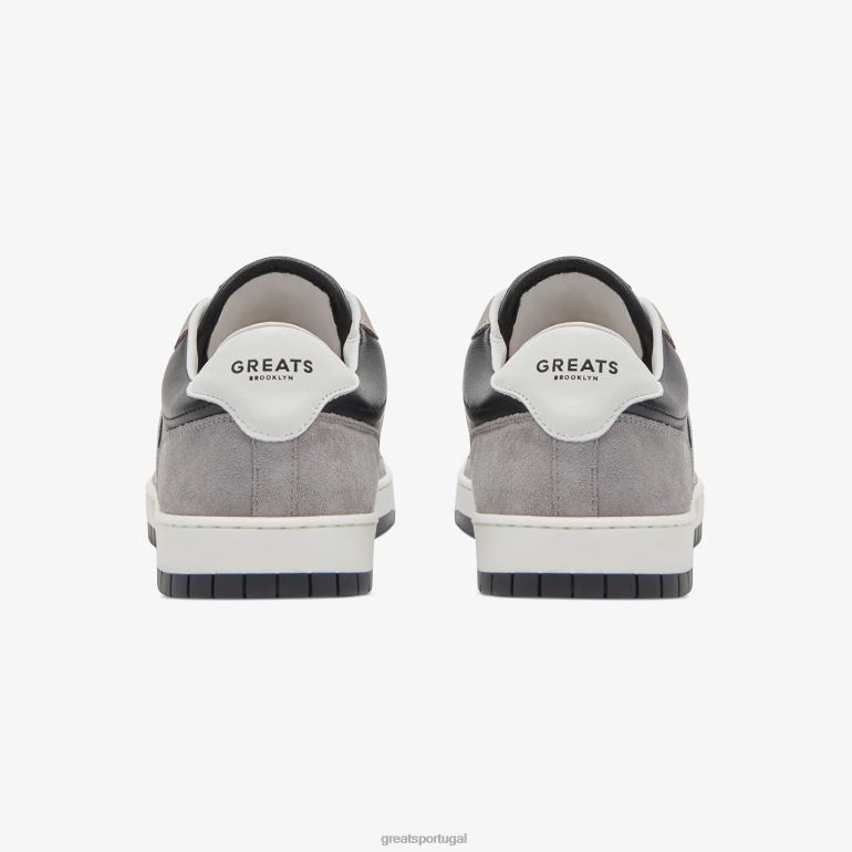 sapato cinza escuro GREATS o tribunal jmz 86PL1