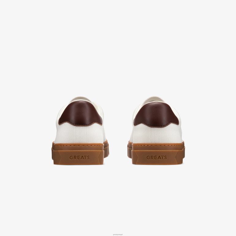sapato goma branca GREATS a malha royale 86PL55