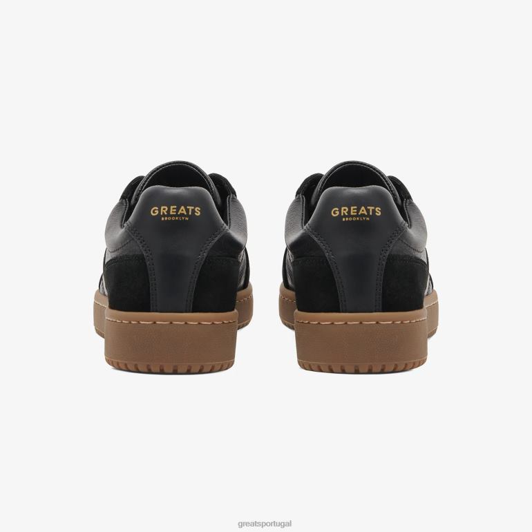 sapato goma nero GREATS o tênis 86PL129