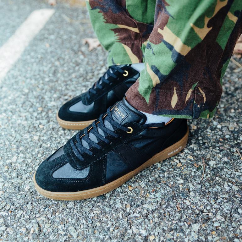 sapato goma nero GREATS o tênis 86PL36