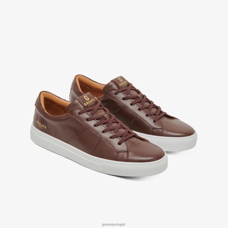 sapato marrom escuro GREATS o real 2.0 86PL9