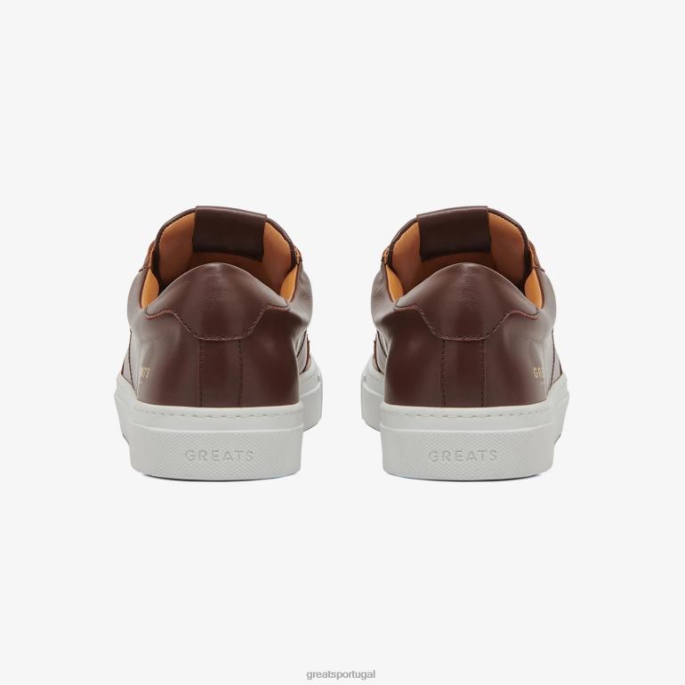 sapato marrom escuro GREATS o real 2.0 86PL9