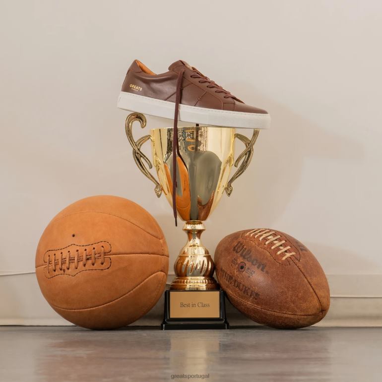 sapato marrom escuro GREATS o real 2.0 86PL9