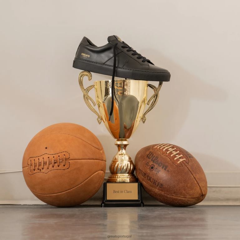 sapato preto triplo GREATS o real 2.0 86PL16