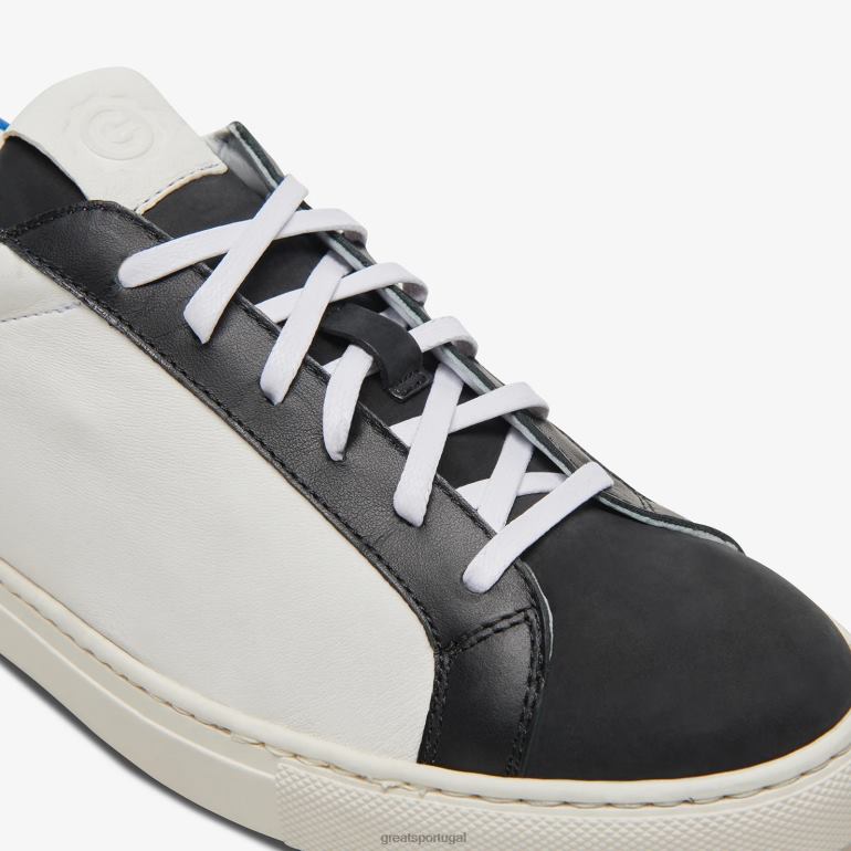 sapato retrô azul preto GREATS o reinado 86PL29