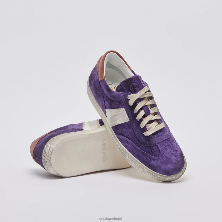 sapato roxo multi GREATS o charlie angustiado 86PL142