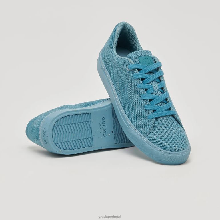 sapato tom azul GREATS a malha royale 86PL54