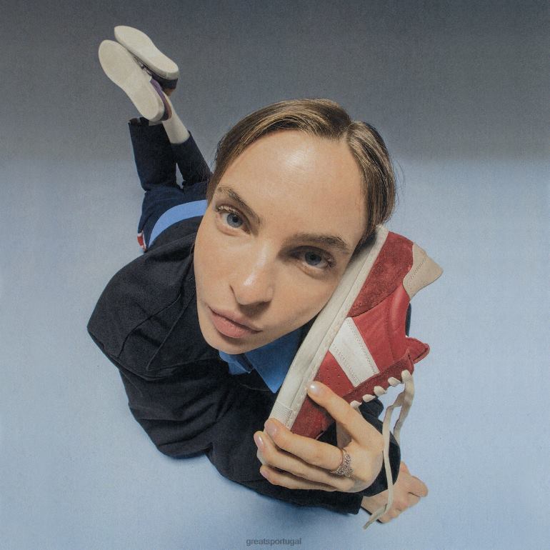 sapato vermelho GREATS o charlie angustiado 86PL143