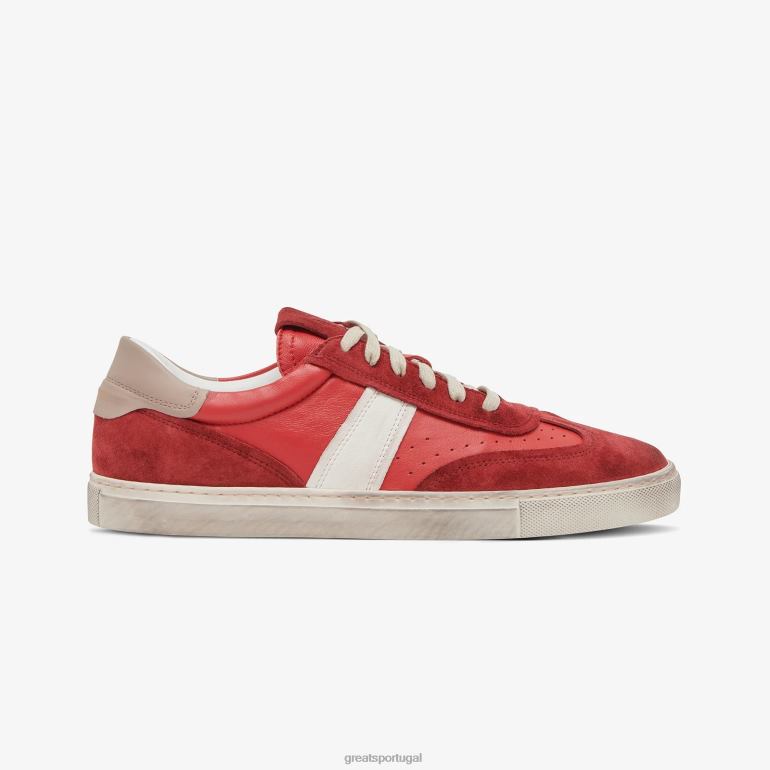 sapato vermelho GREATS o charlie angustiado 86PL44