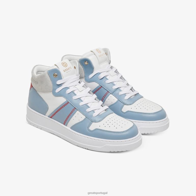 sapato Branco azul GREATS o st. James meio 86PL118