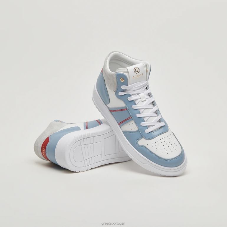 sapato Branco azul GREATS o st. James meio 86PL118