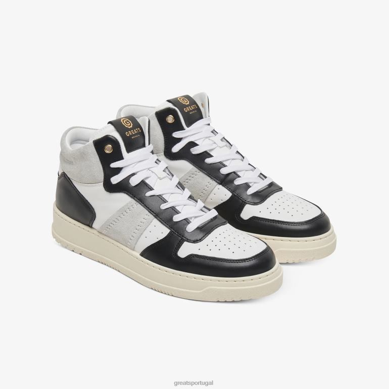sapato Branco preto GREATS o st. James meio 86PL115